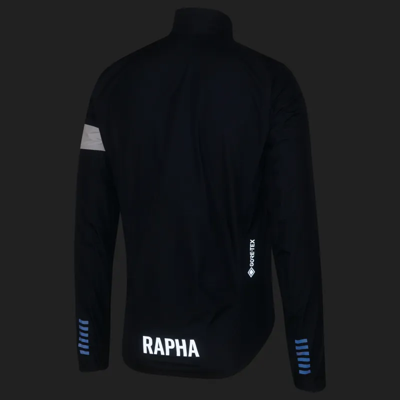 Rapha Men's Pro Team GORE-TEX Rain Jacket in Dark Navy and White-2